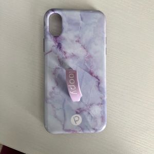 Purple marble loopy case for iPhone X/XS